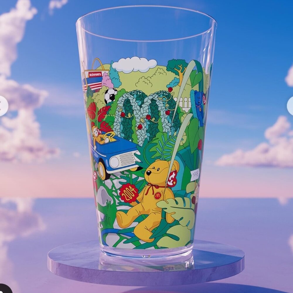 4 McDonalds Collector’s Edition Meal (1)Ty Beanie Babies 16oz Cup 2024(2)Grimace - Picture 5 of 7